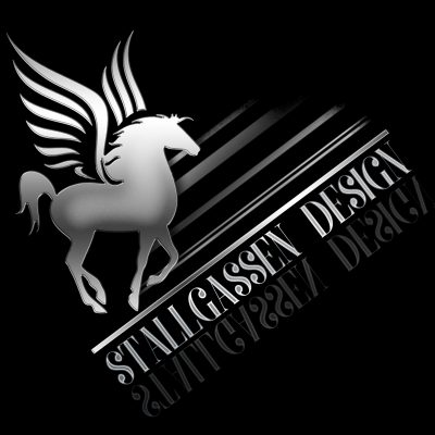 logo stallgassen design silber